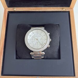Michael Kors Silver Chronograph Watch